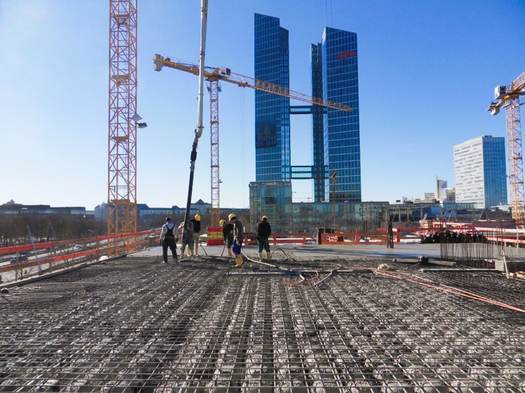 Hohlkörperdecke Microsoft Baustelle