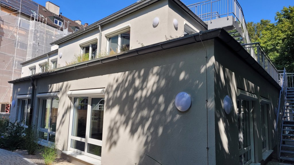 Schule Innenhof Fachakademie für Sozialpädagogik Neubau Innenhof