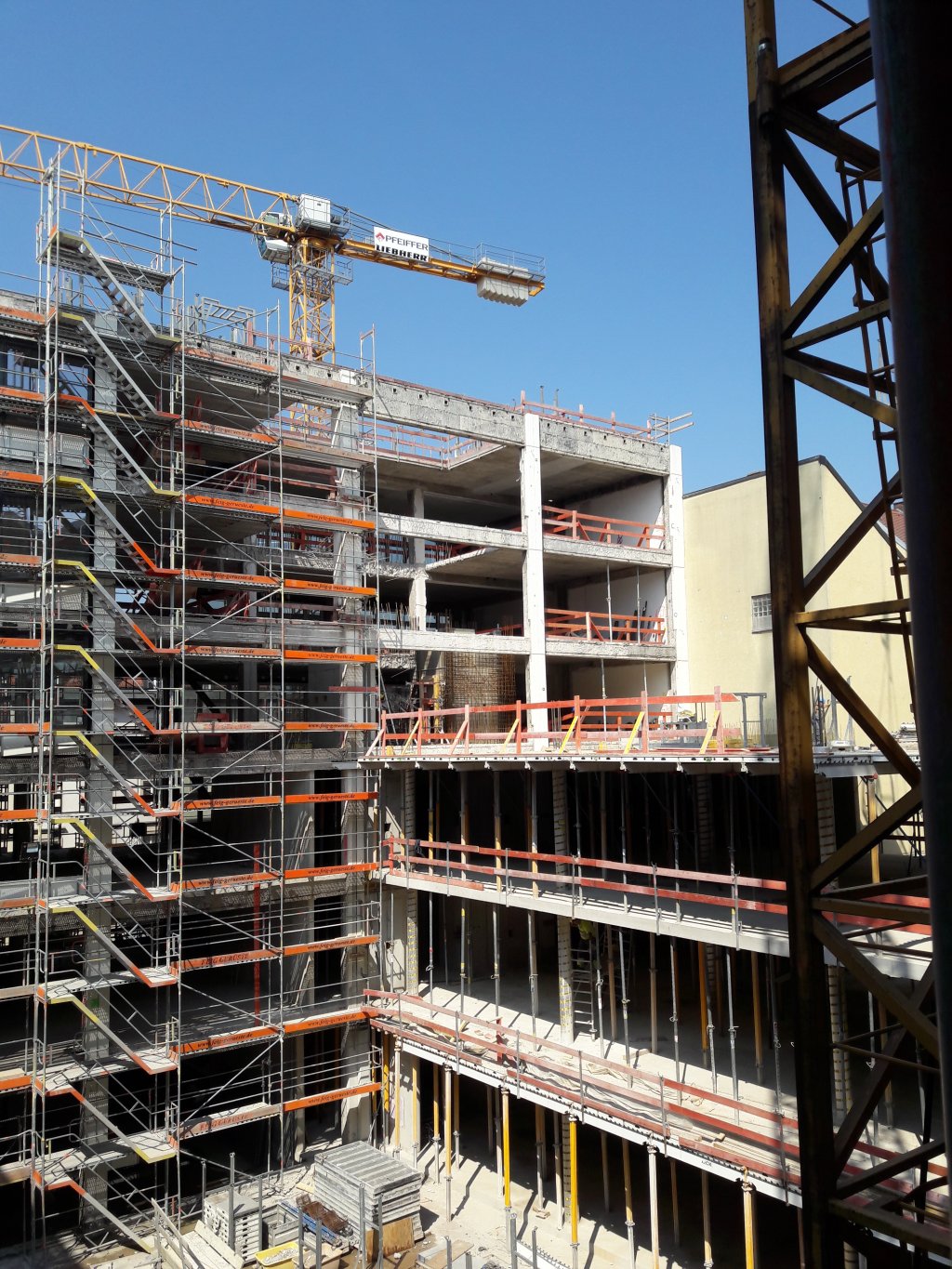 Rohbau BRK München Seitzstraße Rohbau